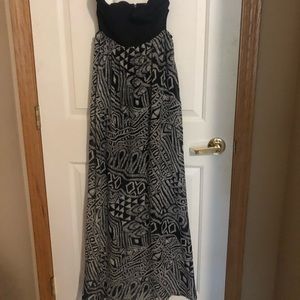 Strapless maxi dress